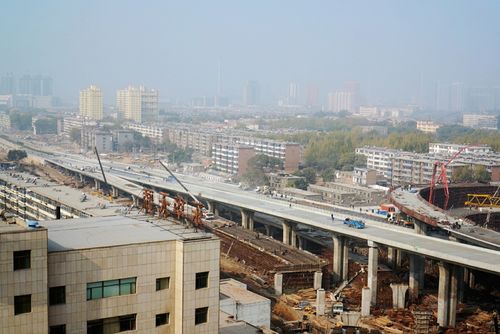 太原北中环涧河路立交桥之昨天今天