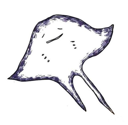 魔鬼鱼画法 手绘魔鬼鱼简笔画