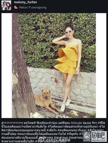 泰星tangmo澄清踩狗事件传闻 泰星peter称与妻子还未走到离婚地步