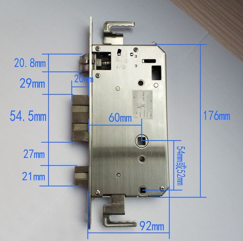可生产白标    lock  型号  6054  6052天地杆全钢通道锁体  锁体材质