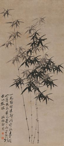 清 郑板桥 兰竹图