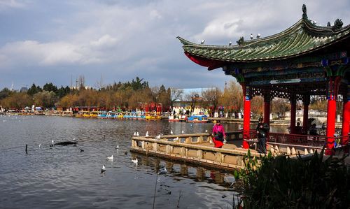 云南昆明大观楼名胜古迹实拍