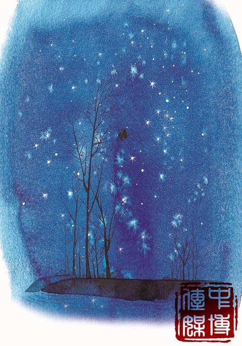 手绘水彩 冰心诗集《繁星 · 春水》儿童插画 已出版