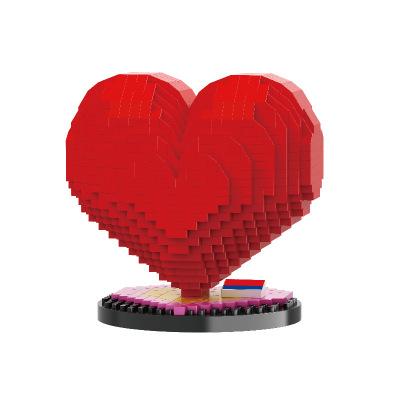 抖音爆款爱心积木,亲手给你做个小心心