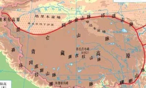 八千万年前,印度板块进一步向北漂移, 冈底斯山,念青唐古拉山进一步