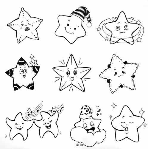 简笔画——星星_简笔画_文化_绘画