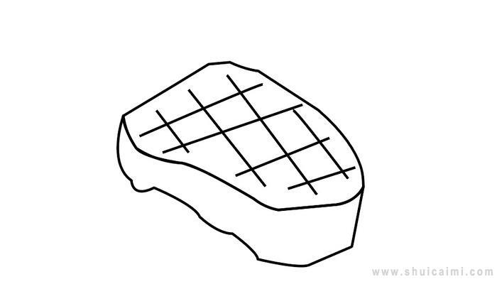 牛排简笔画怎么画牛排简笔画简单