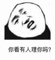 你看有人理你吗?_有人表情