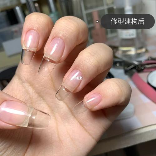 樱禾半贴甲片真的绝了_甲片_美甲_顶油_夏季美甲_instagram_裸粉色