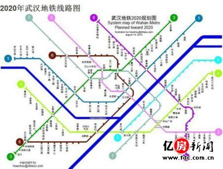 最新|武汉2016-2021年13条地铁通车时间表,路线图,可有到你家门口的