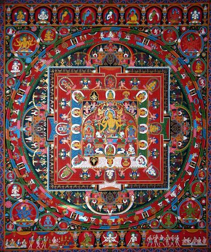 曼荼罗 财源天母 [唐卡 唐卡欣赏]