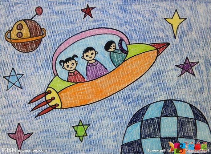 科幻画宇宙飞船图片大全