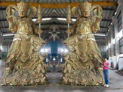 铜雕四大金刚像铸造