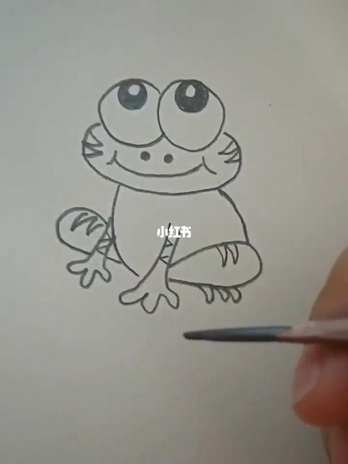 亲子画   教宝贝简笔画小青蛙_简笔画_小青蛙_亲子_教程_简笔画教程