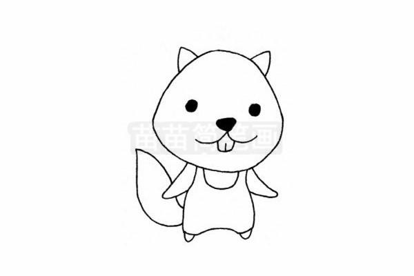 河狸简笔画图片大全教程