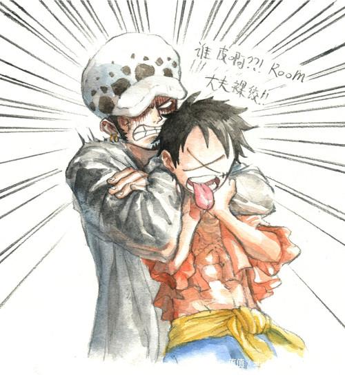 非常皮非常骚气磅礴的罗哥和路飞.