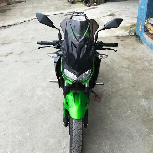 挡风适用于川崎z400摩托车改装加高pc玻璃风挡摩托车