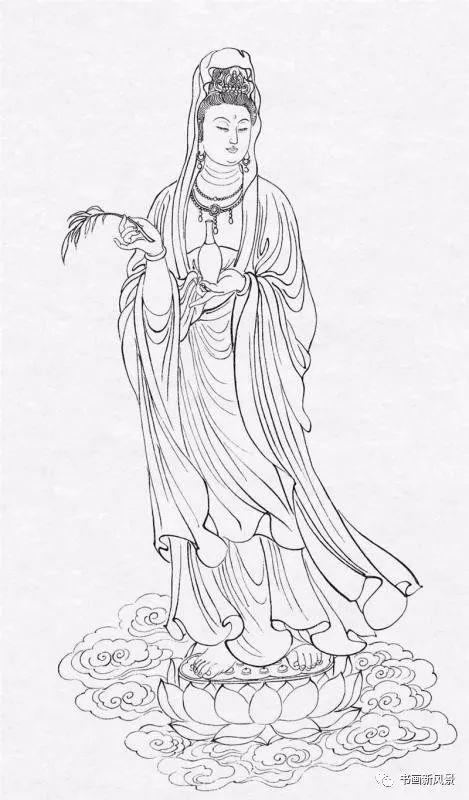 观音的形像越来越趋向女性化,特别是唐宋以后,观音完全变为女菩萨