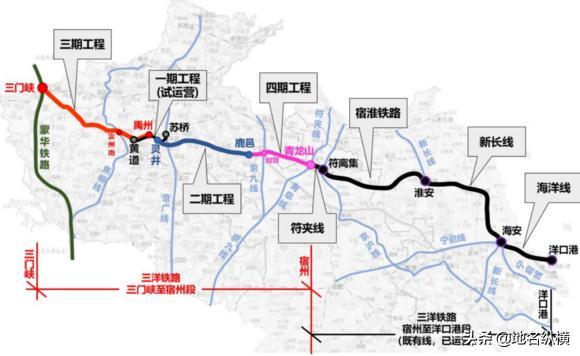 连通河南,皖北,苏北的"三洋铁路"确定走北线方案