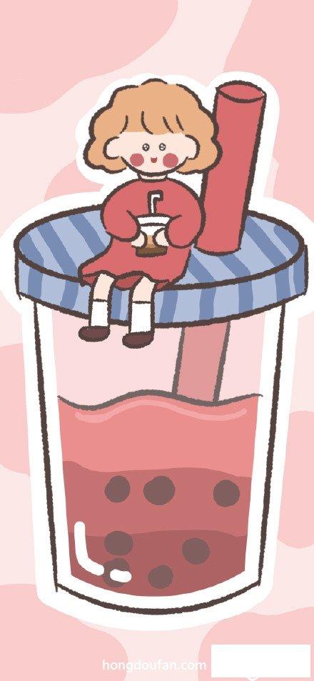 我爱喝奶茶 奶茶简笔画大全