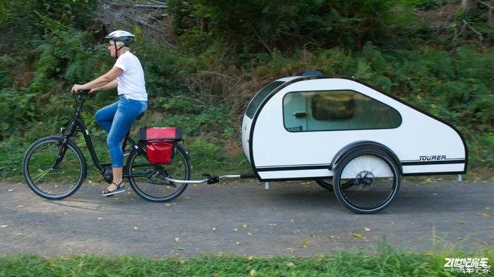 请问摩托车或者自行车牵引的迷你拖挂房车能上路吗