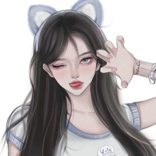 超美手绘女生头像,高冷气质御姐