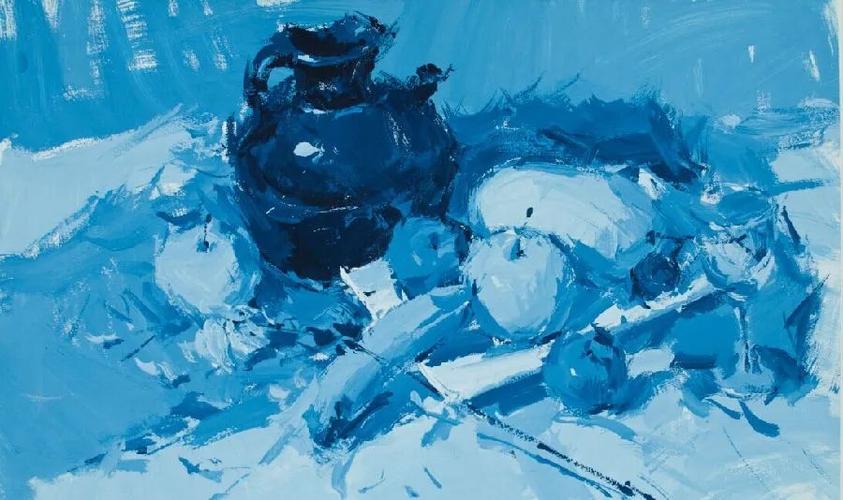 水粉色彩中单色稿的训练