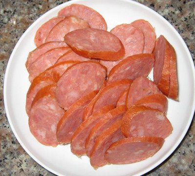 香肠炒土豆片