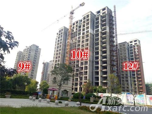 山水文园9月工程进度:14#建到8层 15#建到16层