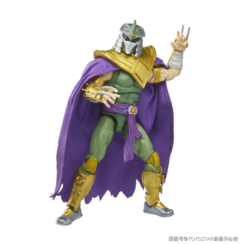 忍者神龟联动powerrangers大反派施莱德变身绿战士