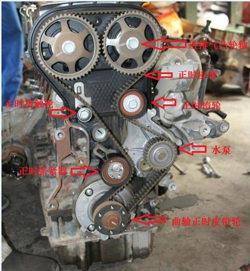 自己动手更换2t 6mt 484b发动机正时皮带,多图,流量少的慎入.