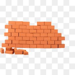 红色的砖头免抠图
