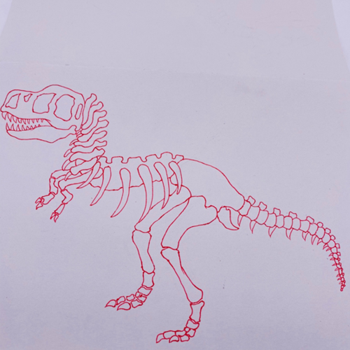 创意儿童画 | 恐龙化石