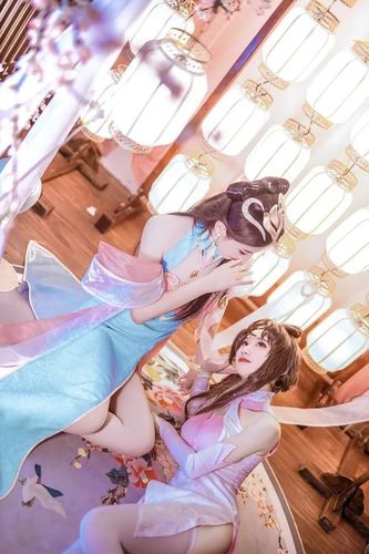 王者荣耀同人旗袍cos王昭君&貂蝉&杨玉环