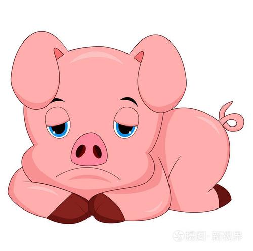 悲伤猪漫画的插图