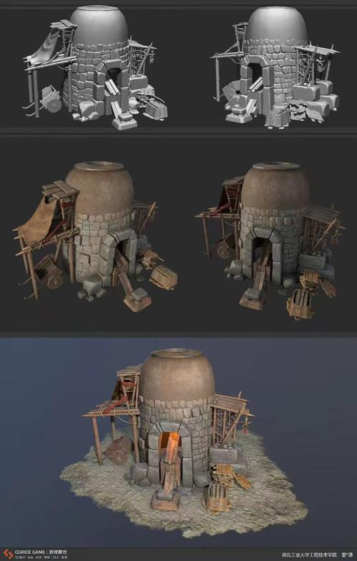 游戏3d场景建模学员作品展示