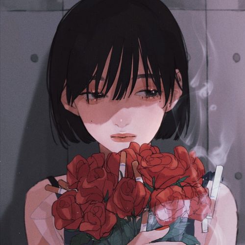 画师:tamimoon 手绘女生头像