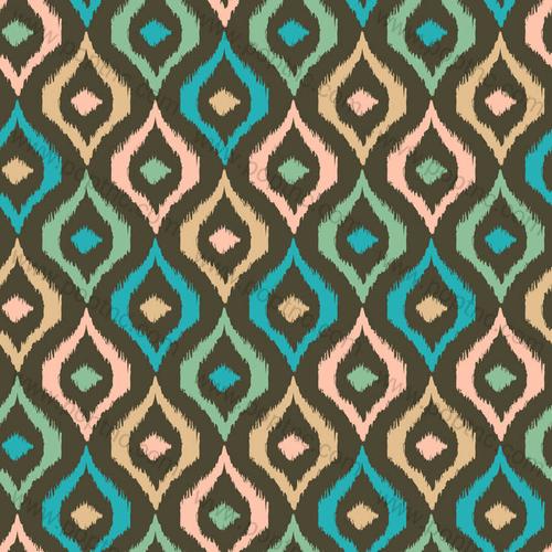 复古几何图案印花矢量图服装纺织面料数码印花花型素材