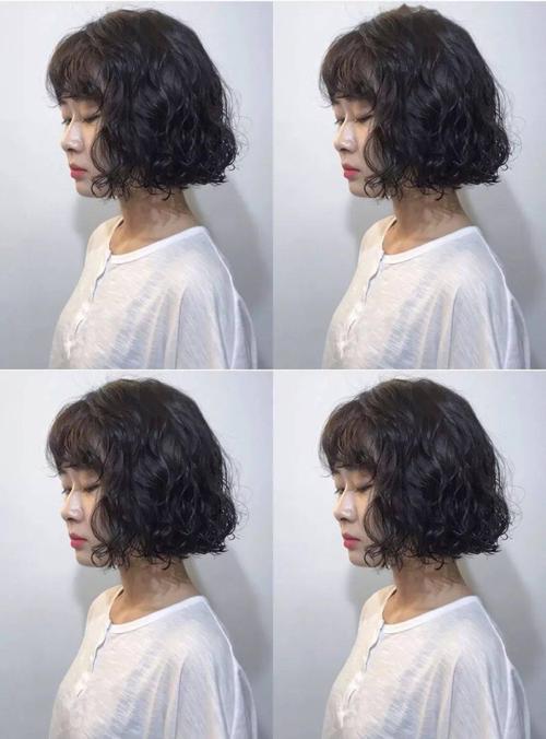 [短发"蛋蛋卷"烫发发型]
