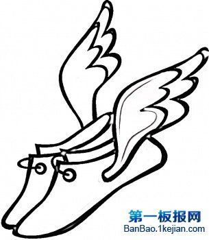 18张各种各样的鞋子简笔画图片