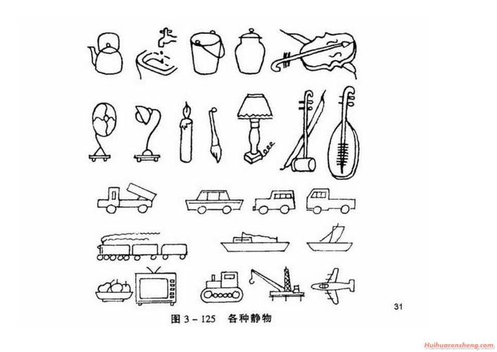 静物简笔画法图例2