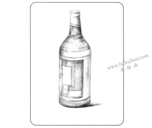 啤酒瓶儿童创意素描画法