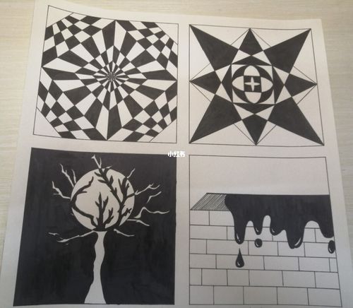 面构成_构成作业_人文_绘画