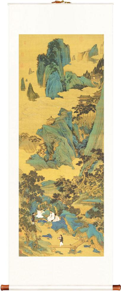 湖山典藏 明·仇英·《桃源仙境图》