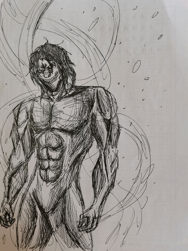 阿这就是巨人吗     有一天有个人突然对我说     欸你看过进击的巨人