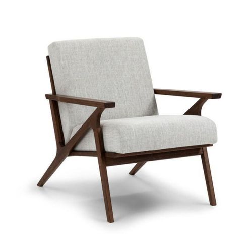 solid american black walnut padded seat armchair