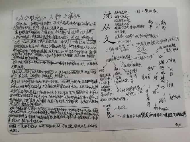 邂逅一条河——《湘行散记》手抄报汇编