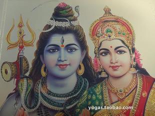 印度教毁灭之神夫妇湿婆神与帕尔瓦蒂lord shiva & parvati画像