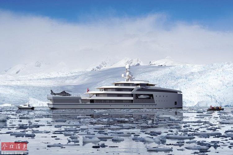 极地探索游艇亮相 可实现破冰行驶