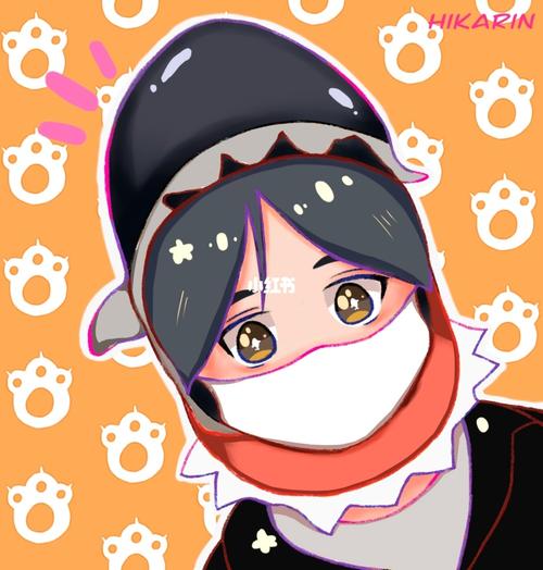 【procreate】鲨鱼小在_procreate_鲨鱼_手绘_头像_ipad_手绘头像